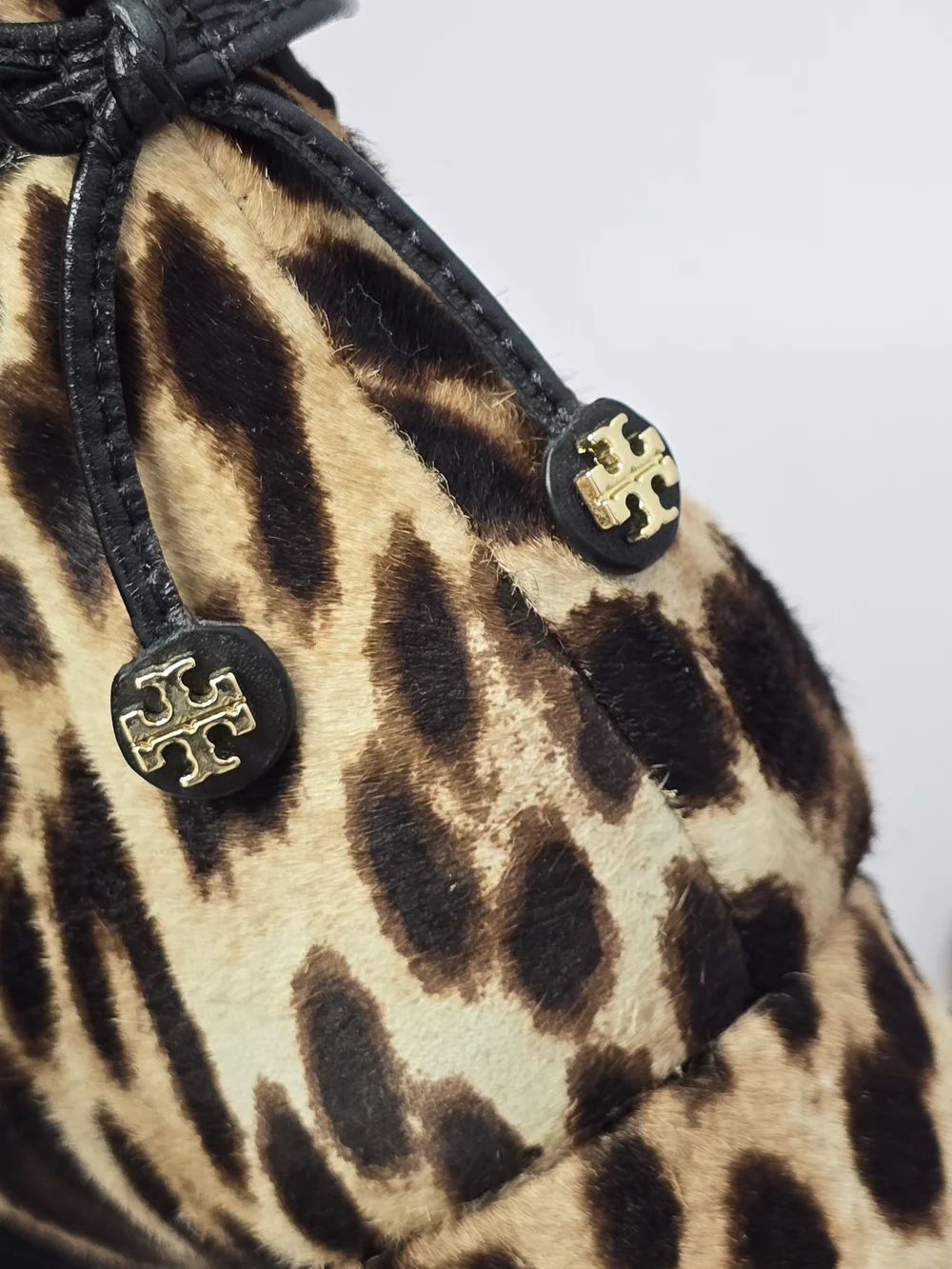 Tory Burch Leopard Print Ankle Boots in Tan and Brown